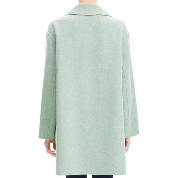 Theory Cashmere Blend Melange Overlay Coat - Picture 7 of 9